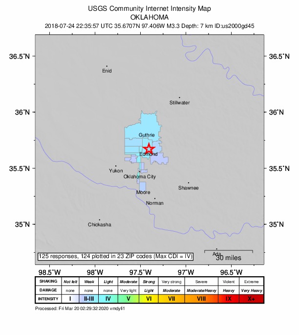 Did You Feel It? map: shaking reported by the public