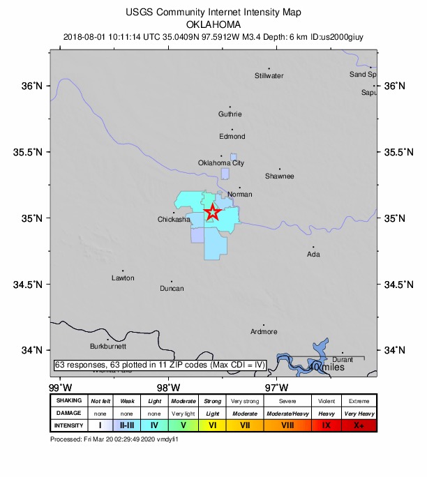 Did You Feel It? map: shaking reported by the public