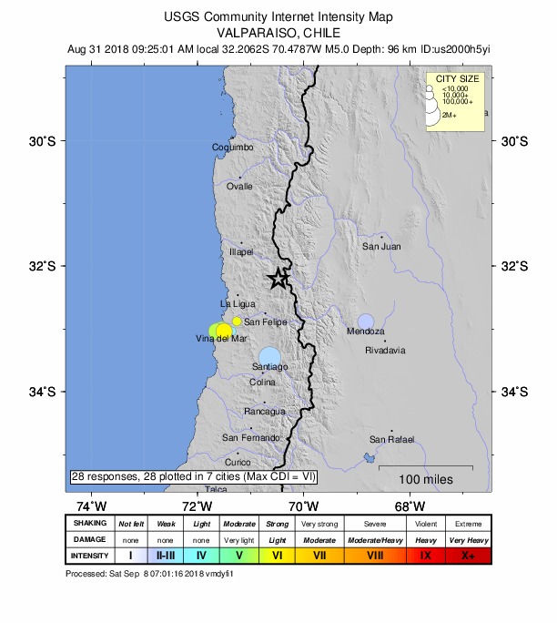 Did You Feel It? map: shaking reported by the public