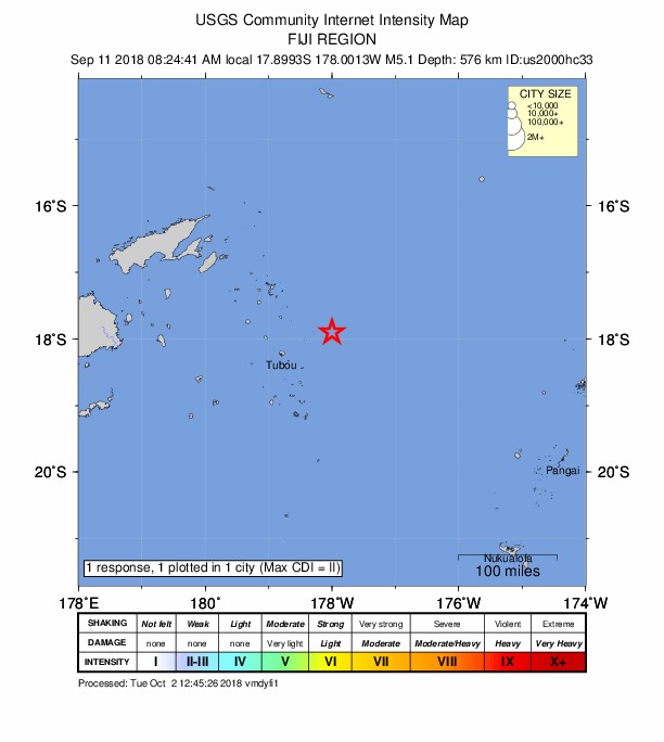 Did You Feel It? map: shaking reported by the public