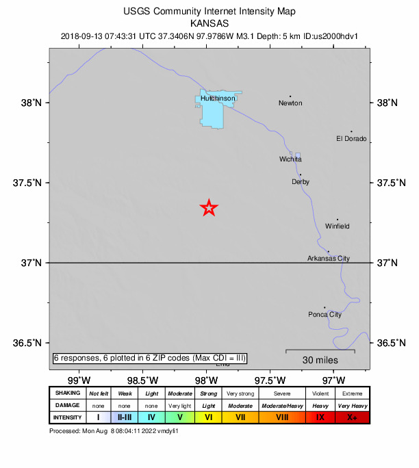 Did You Feel It? map: shaking reported by the public