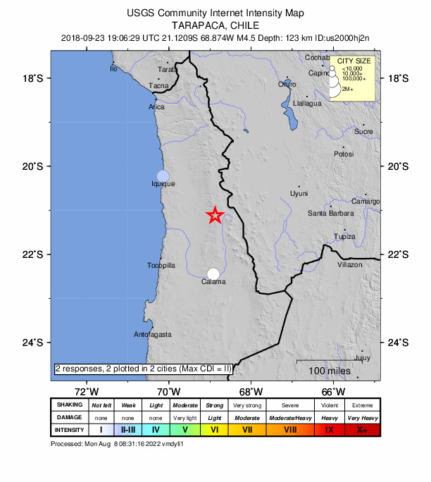 Did You Feel It? map: shaking reported by the public