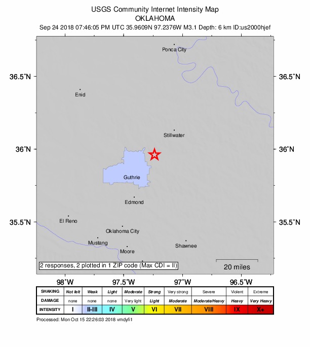 Did You Feel It? map: shaking reported by the public