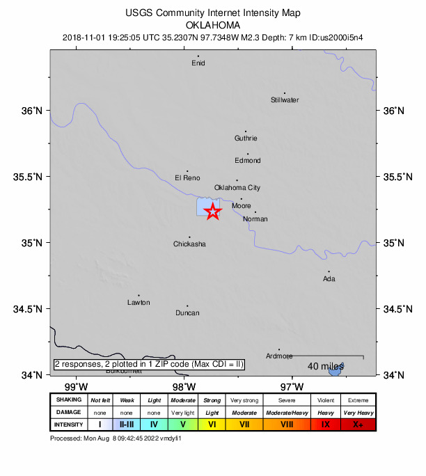 Did You Feel It? map: shaking reported by the public