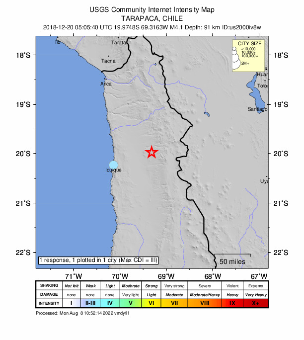 Did You Feel It? map: shaking reported by the public
