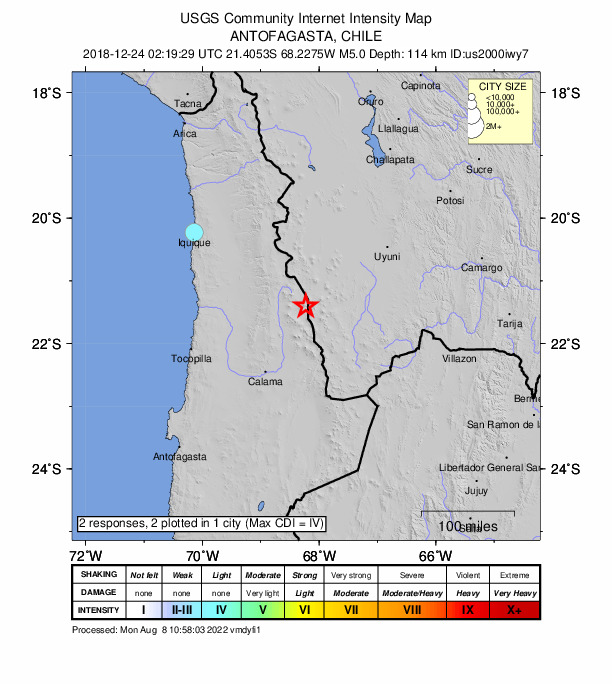 Did You Feel It? map: shaking reported by the public