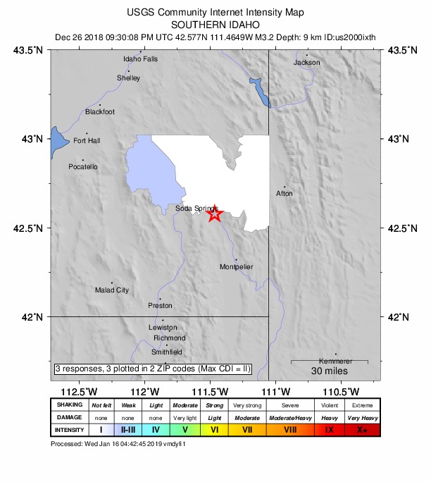 Did You Feel It? map: shaking reported by the public