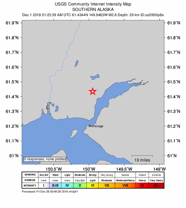 Did You Feel It? map: shaking reported by the public