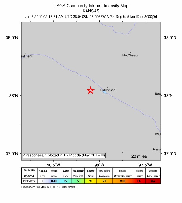 Did You Feel It? map: shaking reported by the public