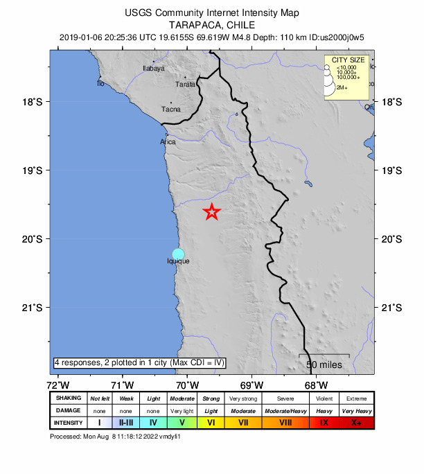Did You Feel It? map: shaking reported by the public