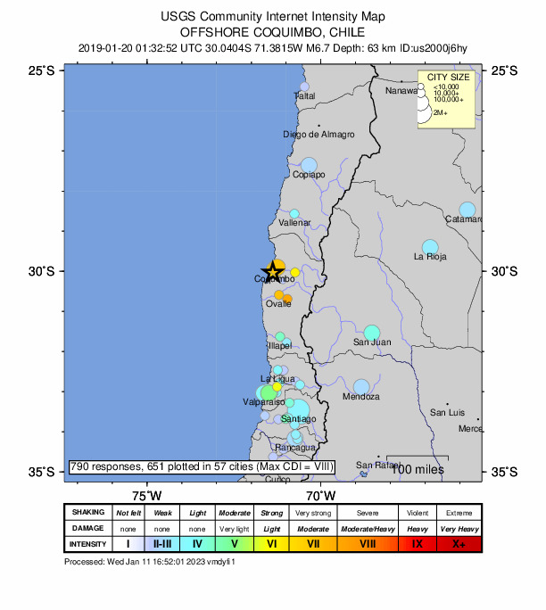 Did You Feel It? map: shaking reported by the public
