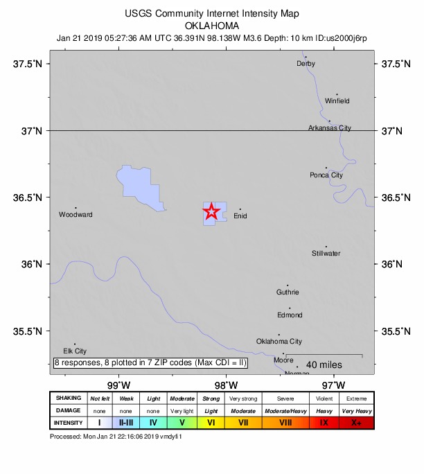 Did You Feel It? map: shaking reported by the public