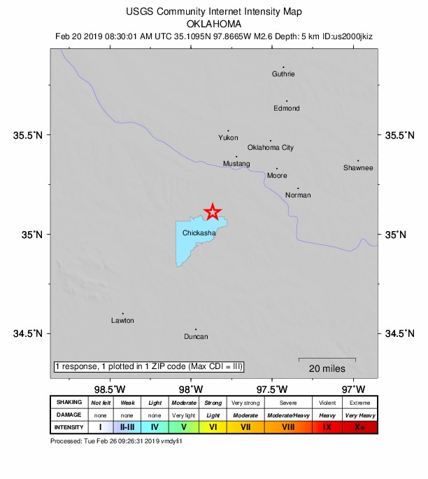 Did You Feel It? map: shaking reported by the public