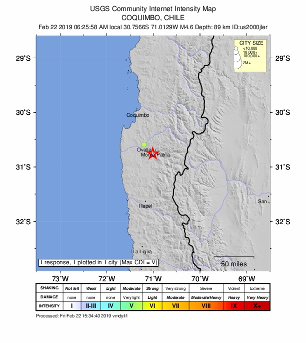 Did You Feel It? map: shaking reported by the public