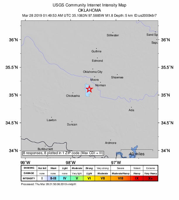 Did You Feel It? map: shaking reported by the public