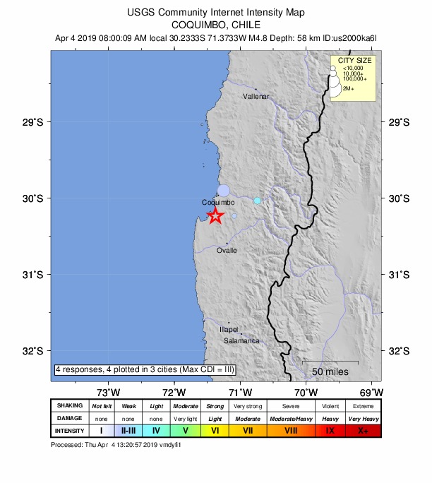 Did You Feel It? map: shaking reported by the public