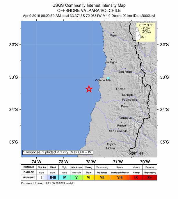Did You Feel It? map: shaking reported by the public
