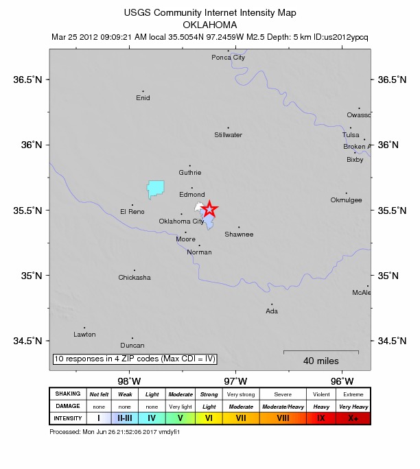 Did You Feel It? map: shaking reported by the public