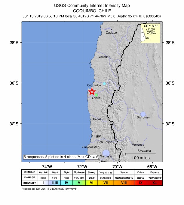 Did You Feel It? map: shaking reported by the public