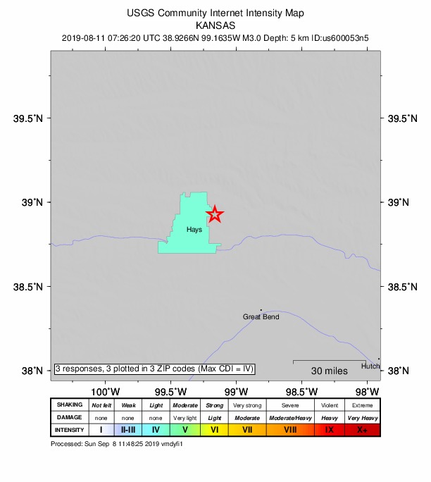 Did You Feel It? map: shaking reported by the public