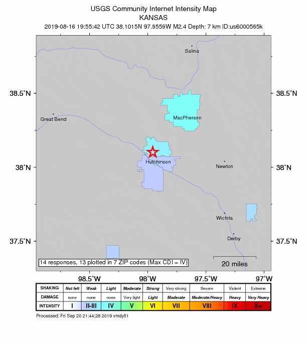 Did You Feel It? map: shaking reported by the public
