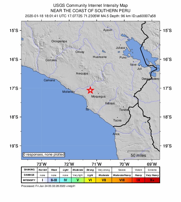 Did You Feel It? map: shaking reported by the public