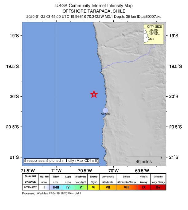 Did You Feel It? map: shaking reported by the public