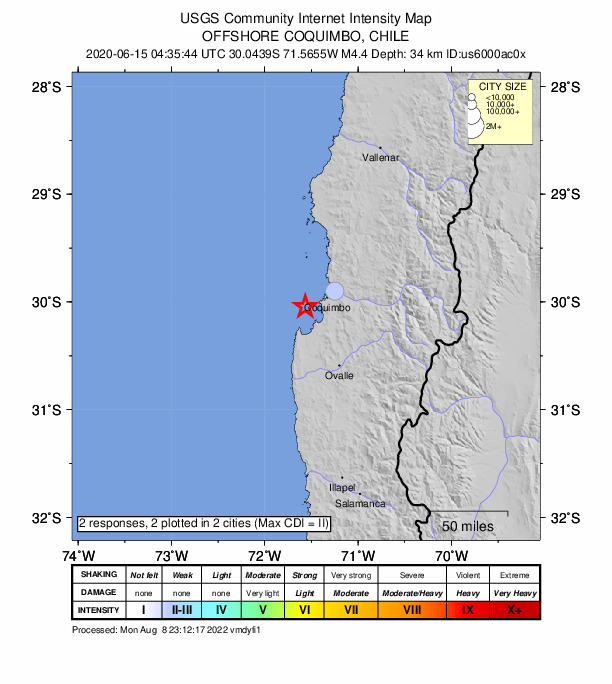 Did You Feel It? map: shaking reported by the public