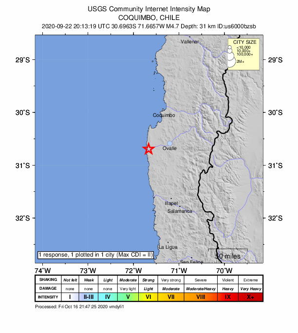Did You Feel It? map: shaking reported by the public