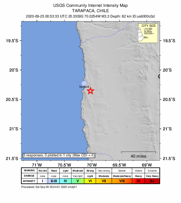Did You Feel It? map: shaking reported by the public
