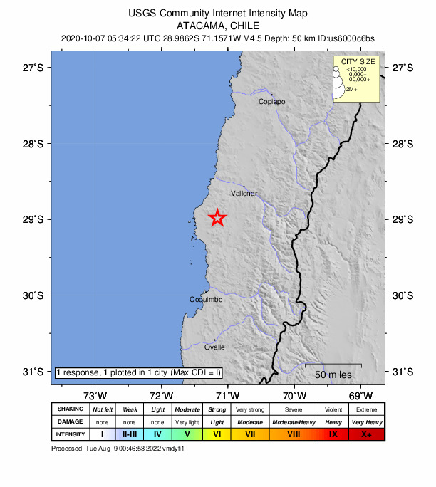 Did You Feel It? map: shaking reported by the public