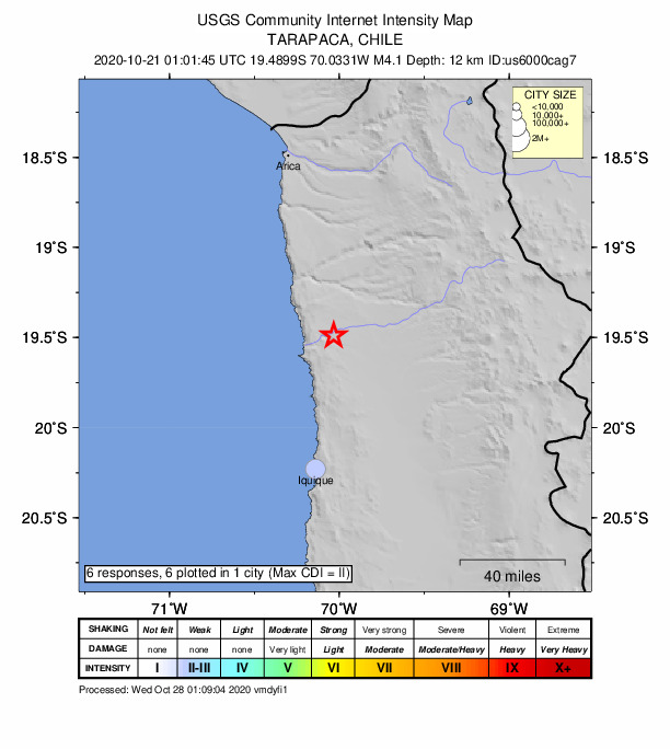 Did You Feel It? map: shaking reported by the public