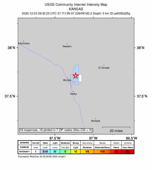 Did You Feel It? map: shaking reported by the public