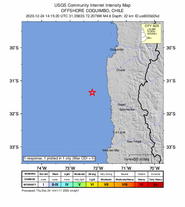 Did You Feel It? map: shaking reported by the public