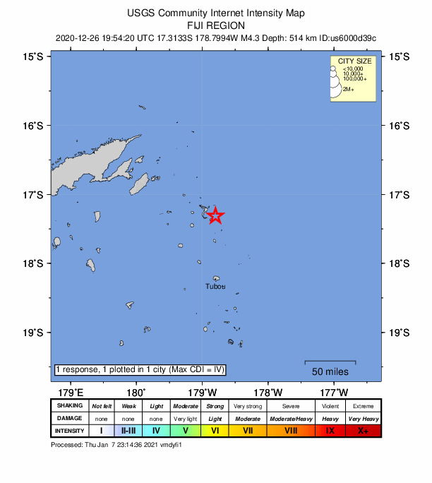 Did You Feel It? map: shaking reported by the public