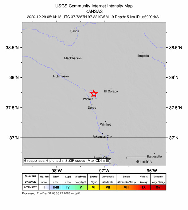 Did You Feel It? map: shaking reported by the public