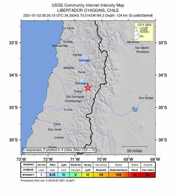 Did You Feel It? map: shaking reported by the public