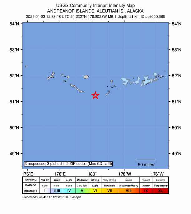 Did You Feel It? map: shaking reported by the public