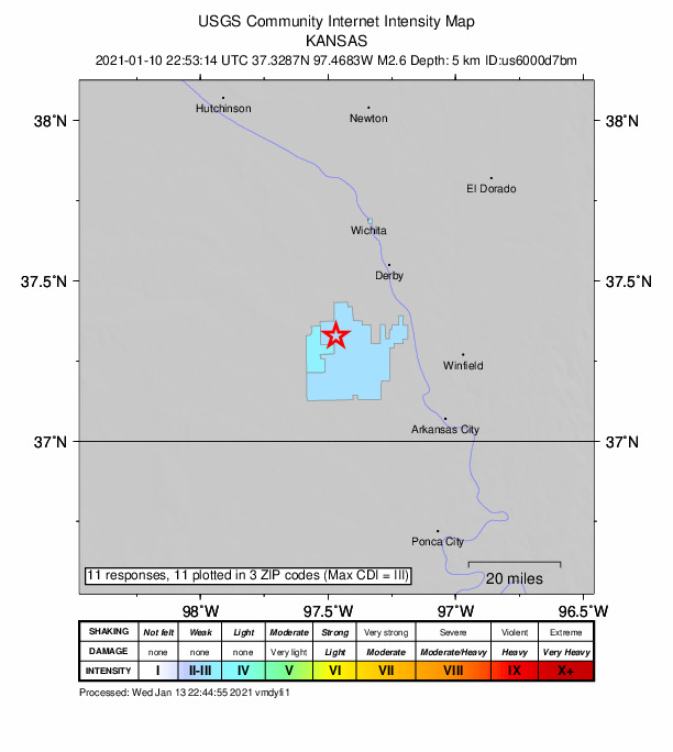 Did You Feel It? map: shaking reported by the public