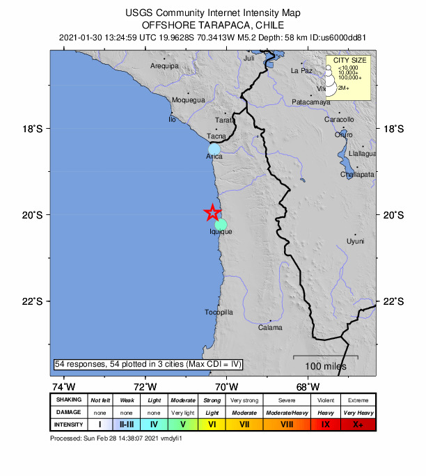 Did You Feel It? map: shaking reported by the public