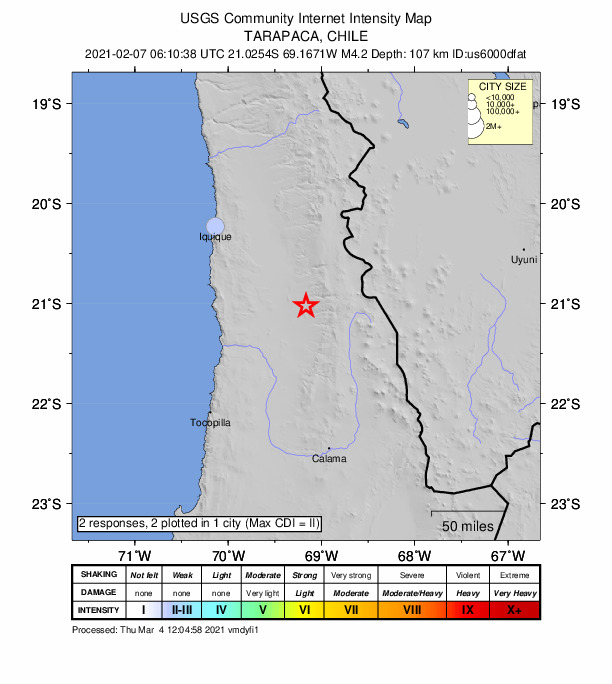 Did You Feel It? map: shaking reported by the public
