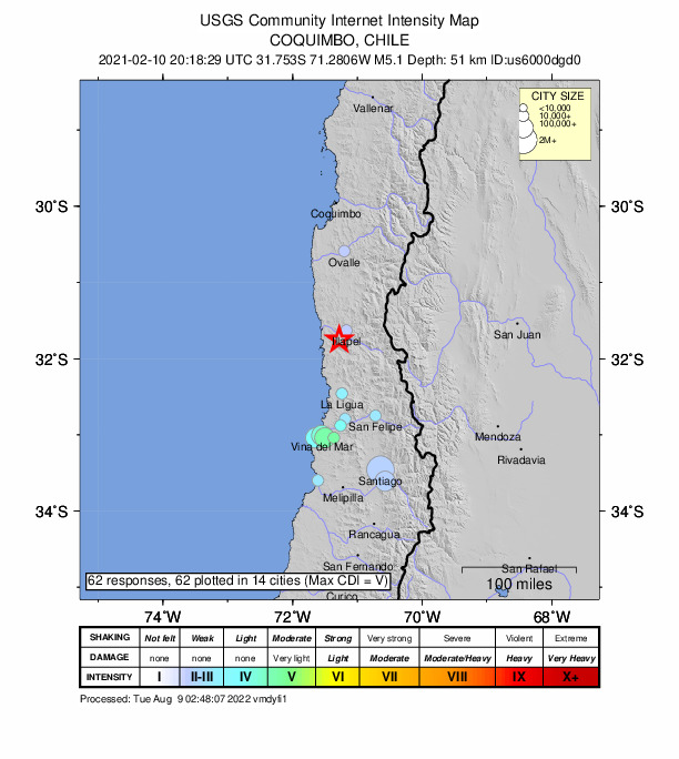 Did You Feel It? map: shaking reported by the public