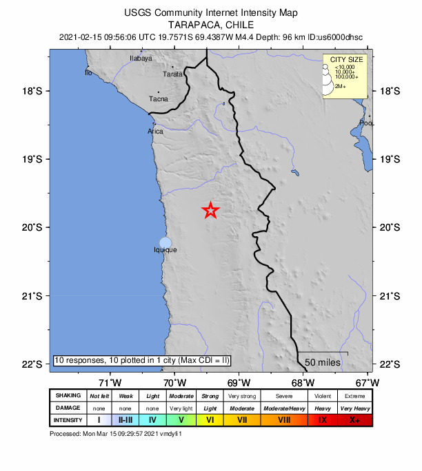 Did You Feel It? map: shaking reported by the public