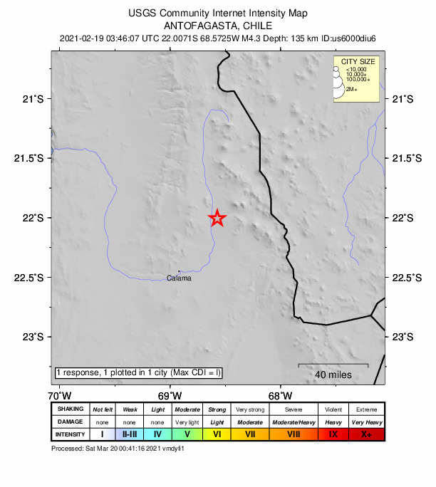 Did You Feel It? map: shaking reported by the public