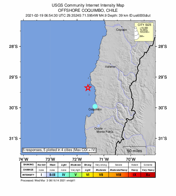 Did You Feel It? map: shaking reported by the public