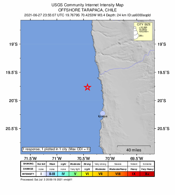 Did You Feel It? map: shaking reported by the public