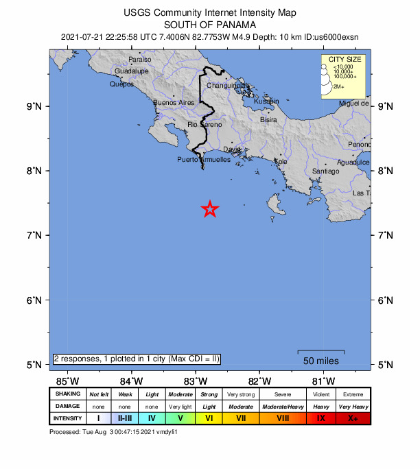 Did You Feel It? map: shaking reported by the public
