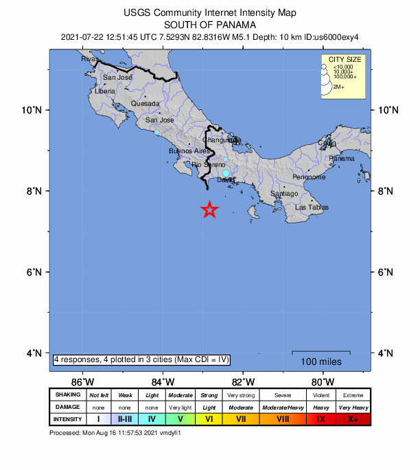 Did You Feel It? map: shaking reported by the public
