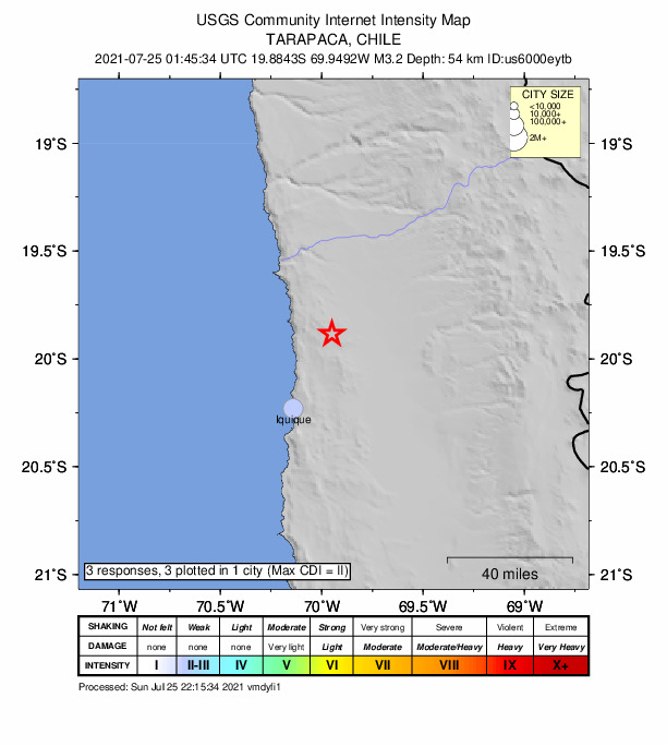 Did You Feel It? map: shaking reported by the public