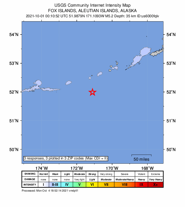 Did You Feel It? map: shaking reported by the public